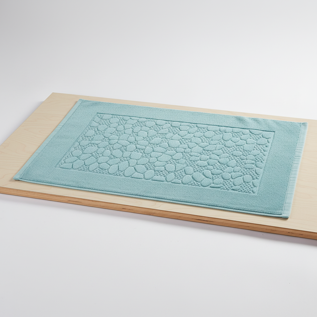 Cotton Bath Mat in Rectangular Shape