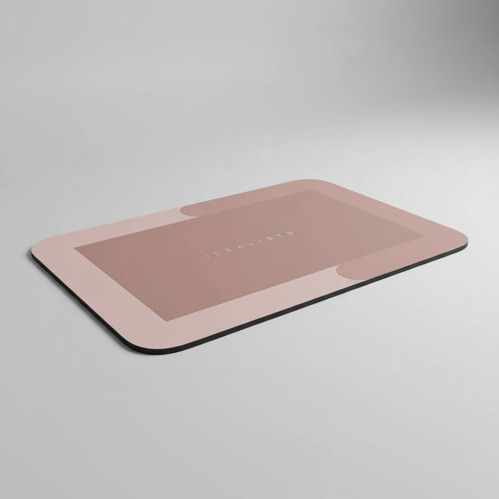 Non-Slip Rectangular Bath Mat for Safe Showering