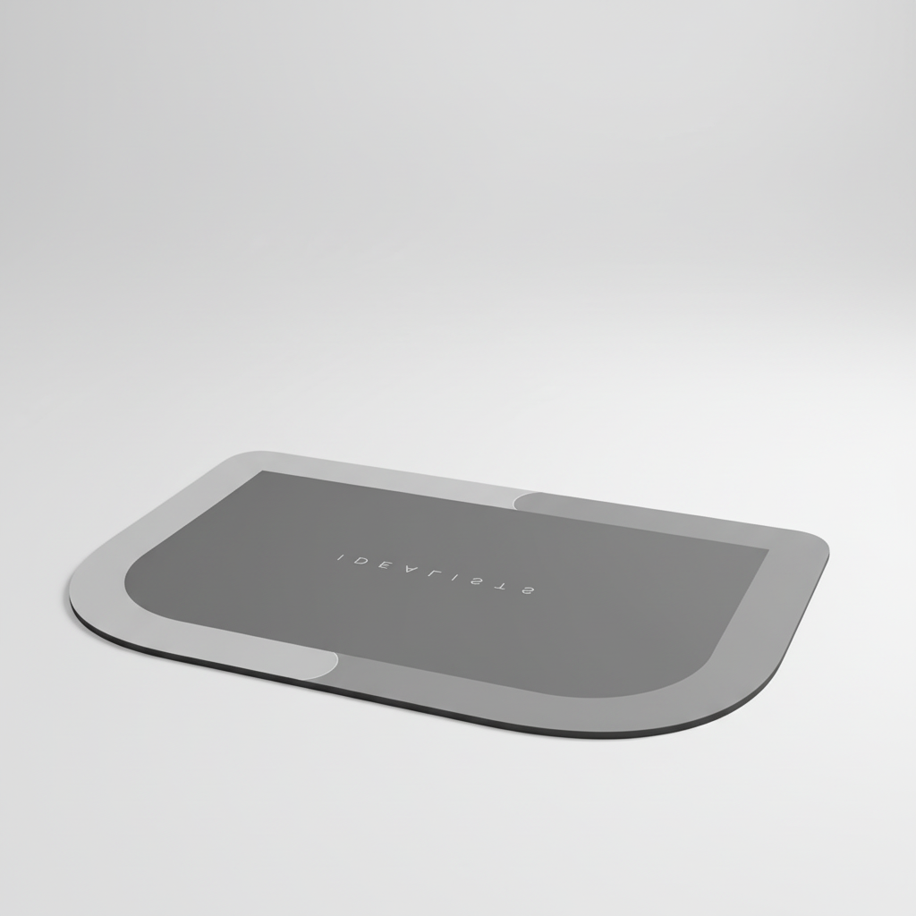 Non-Slip Rectangular Bath Mat for Safe Showering