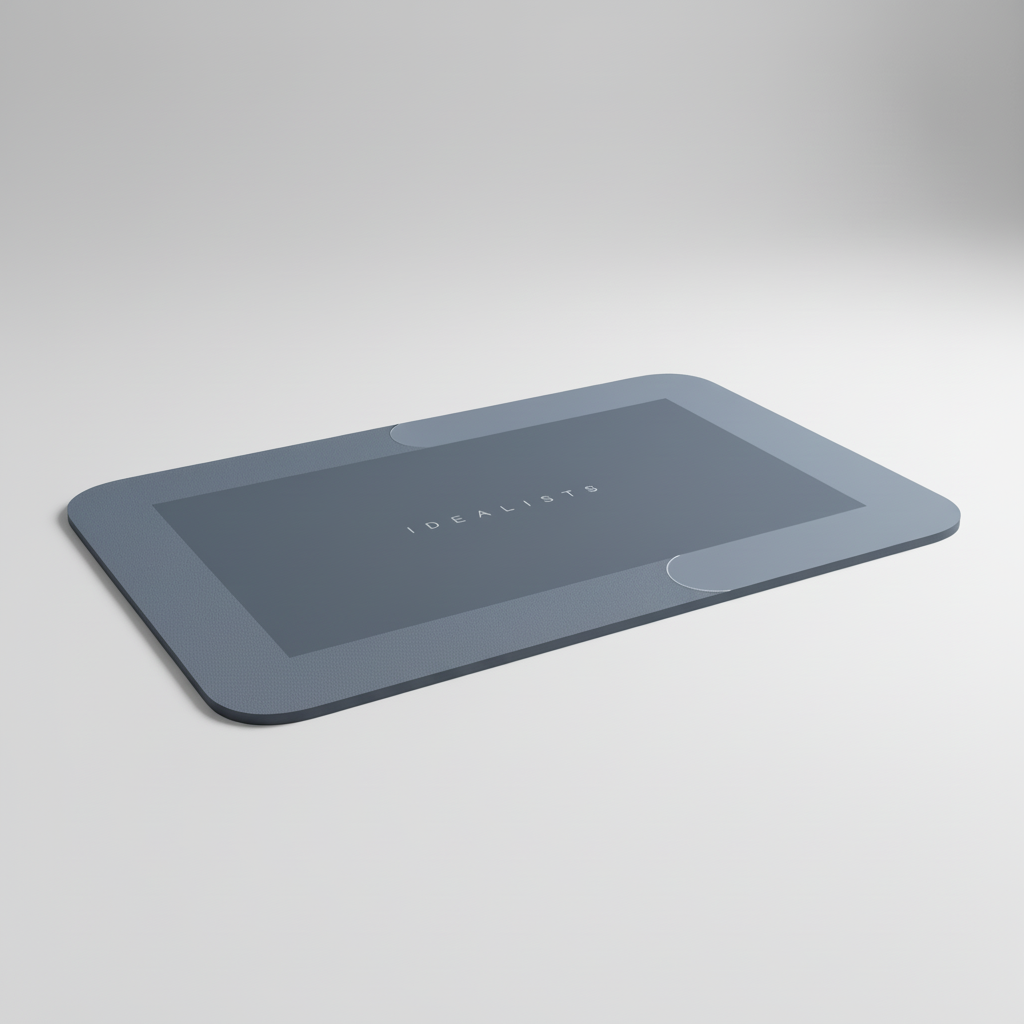 Non-Slip Rectangular Bath Mat for Safe Showering