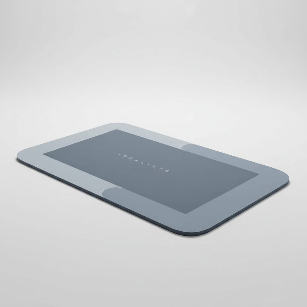 Non-Slip Rectangular Bath Mat for Safe Showering