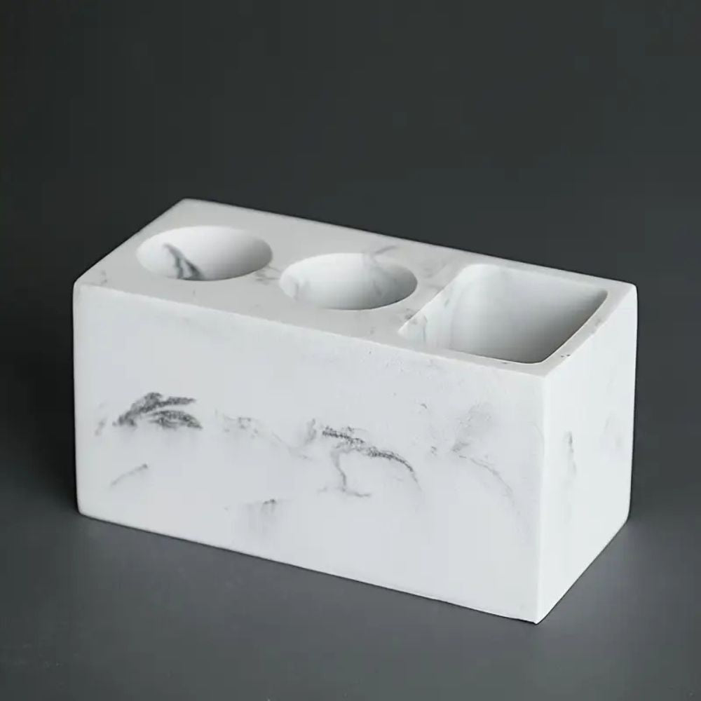 Sophisticated Bathroom Organizer for Toothbrushes & Accessories