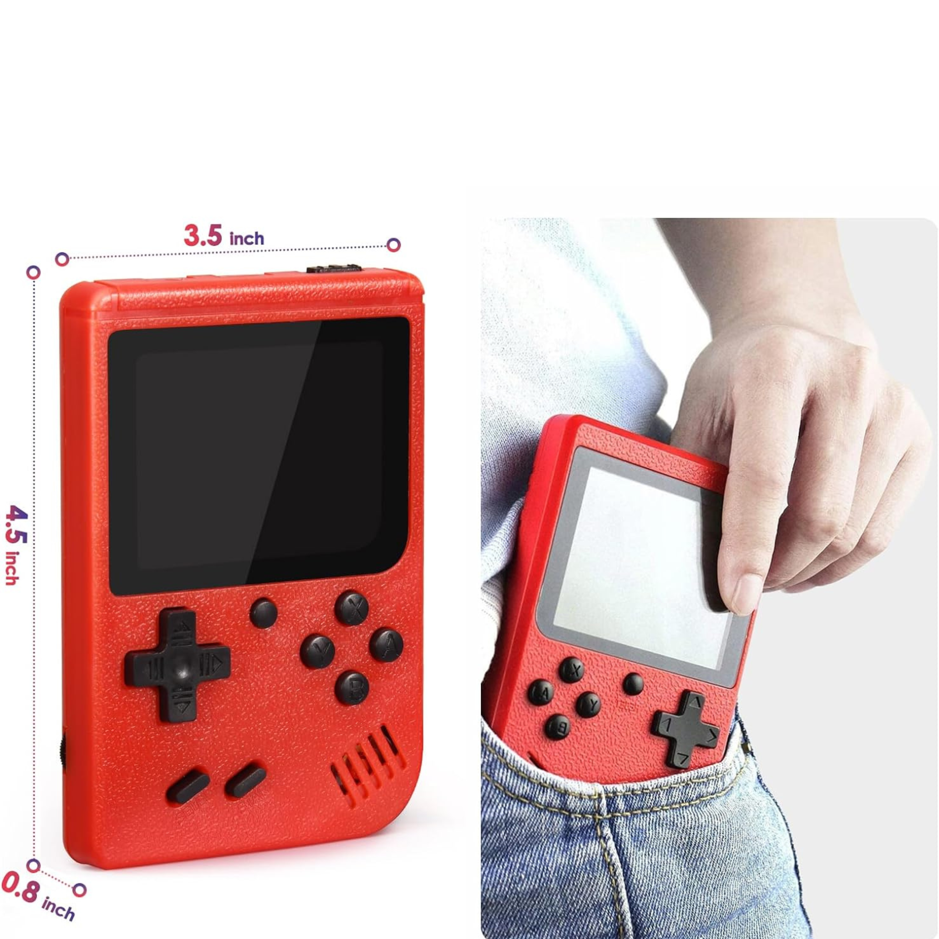 Classic Game Console | Portable Device with 400 Classic Titles