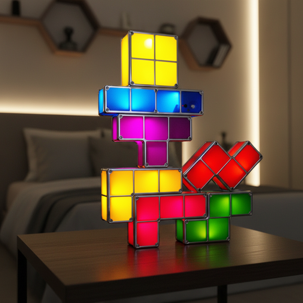 Pixel Art Style Light for Retro Gaming Decor