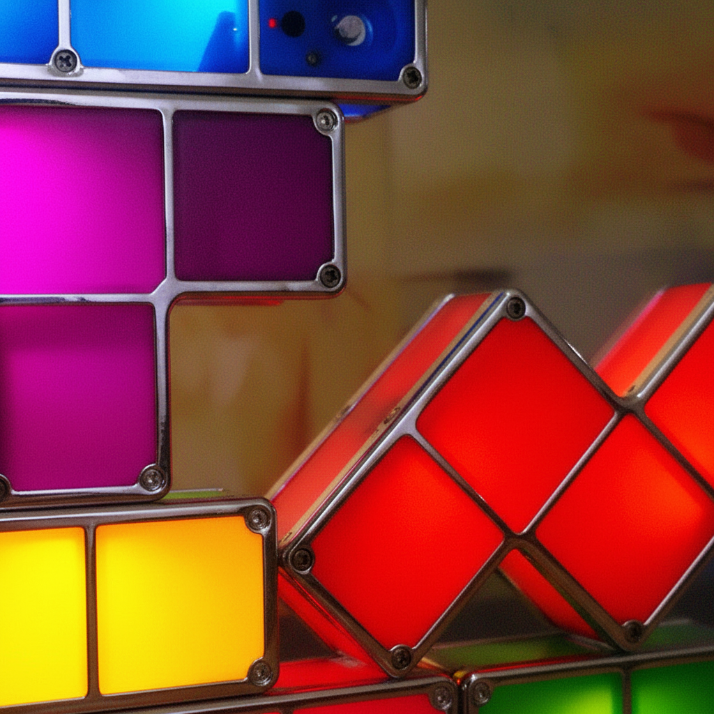 Pixel Art Style Light for Retro Gaming Decor