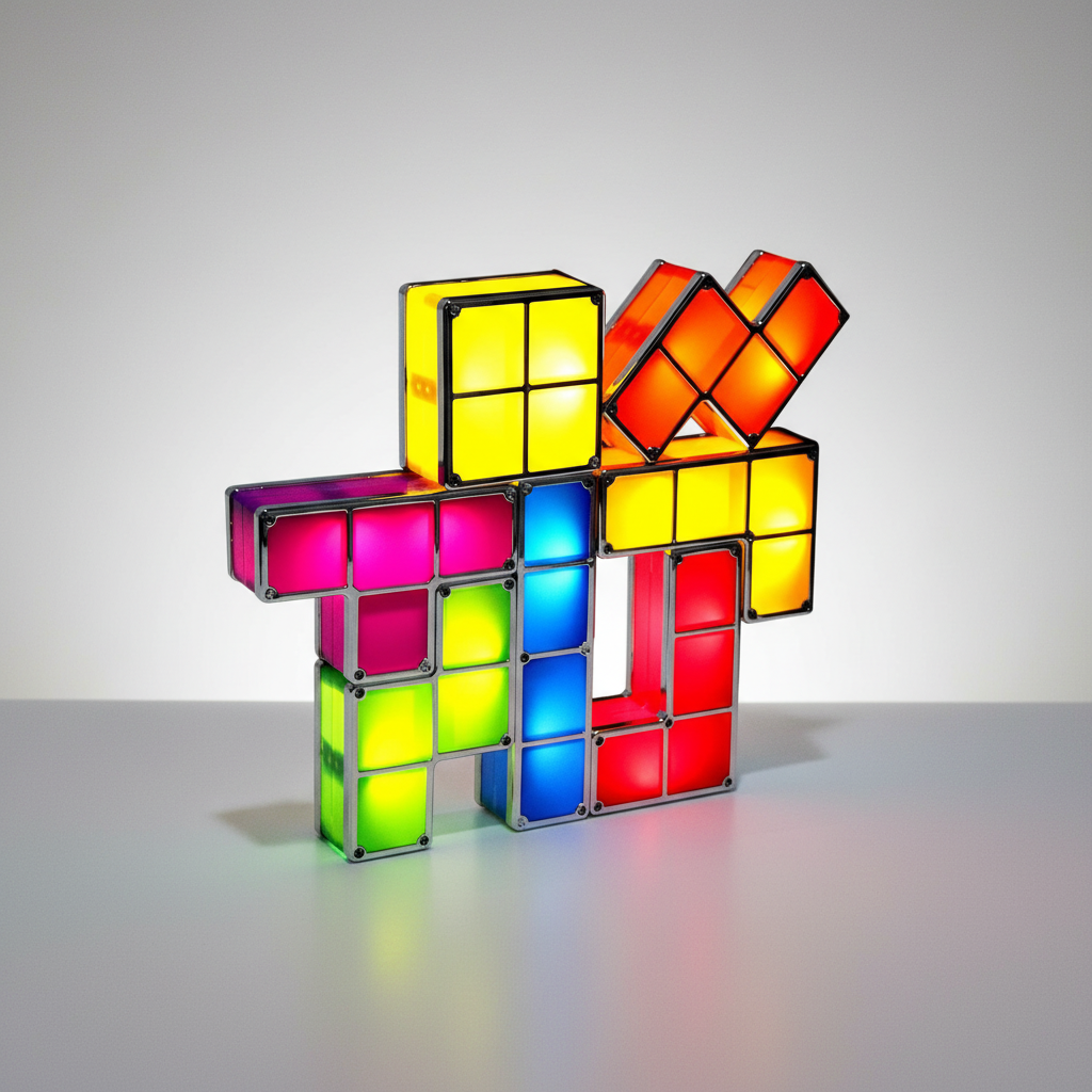 Pixel Art Style Light for Retro Gaming Decor