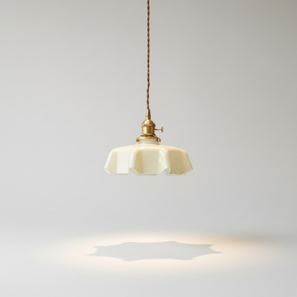 Vintage Glass Lamp Shade - Decorative Lighting Fixture