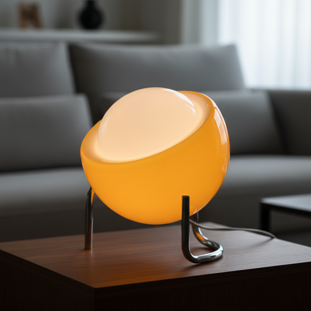 Vintage Glass Table Lamp with Eco-Friendly LED | Warm Lighting for Every Space