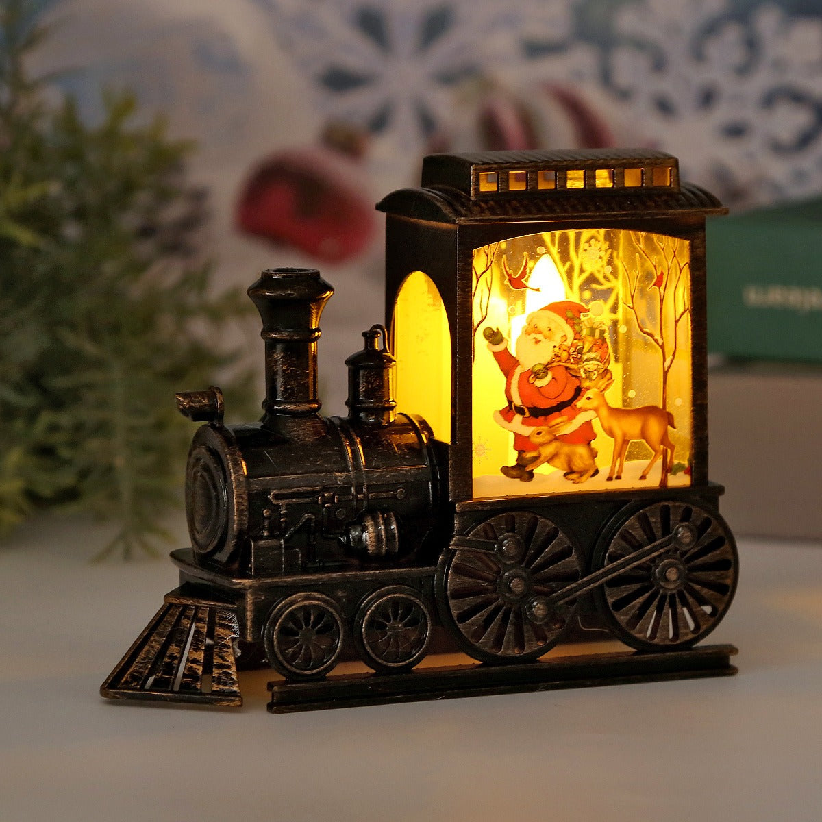 Charming Vintage Train LED Accent Light for Holiday Cheer