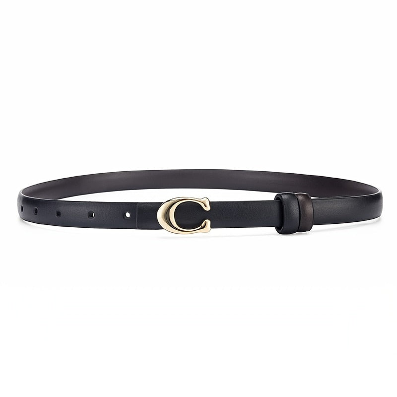 Dual-Sided Slim Belt with Quick-Change Buckle | Versatile Fashion