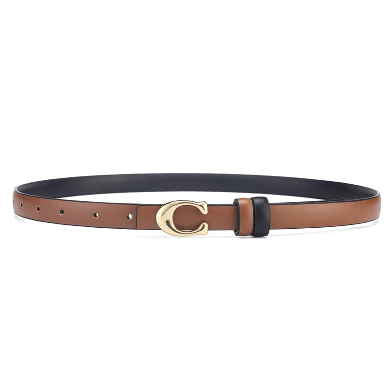 Dual-Sided Slim Belt with Quick-Change Buckle | Versatile Fashion