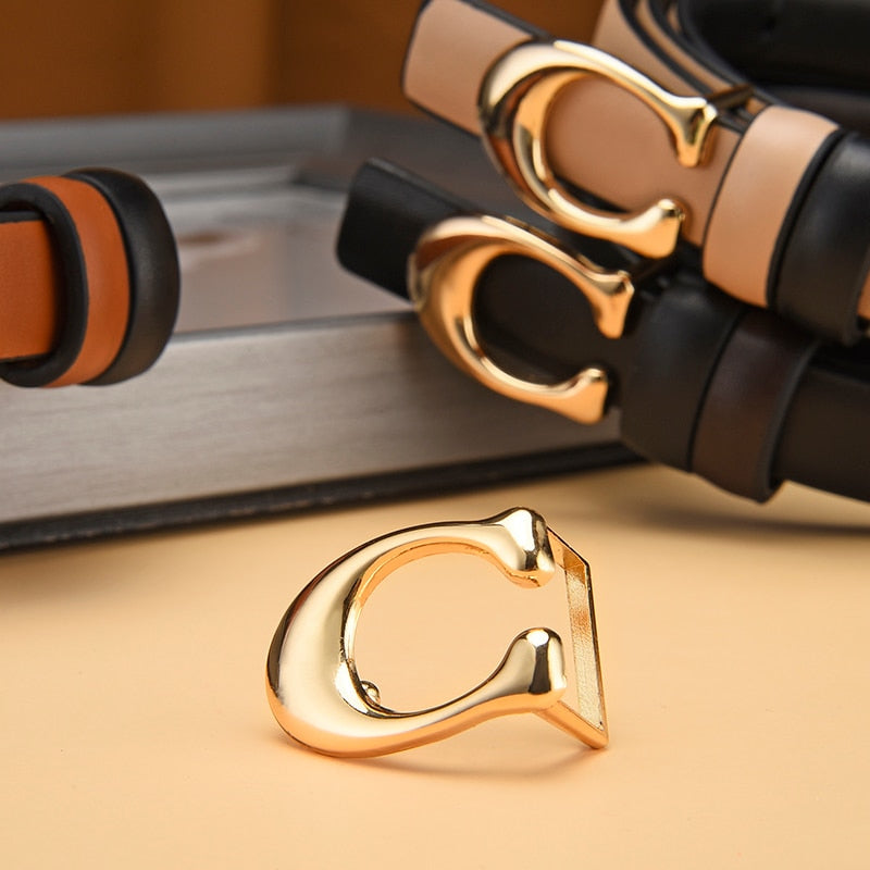 Dual-Sided Slim Belt with Quick-Change Buckle | Versatile Fashion