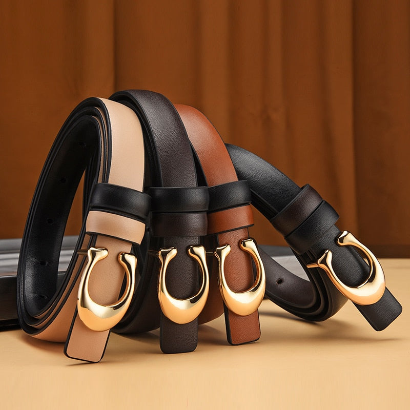 Dual-Sided Slim Belt with Quick-Change Buckle | Versatile Fashion