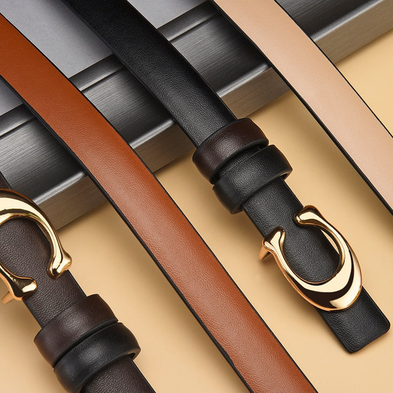 Dual-Sided Slim Belt with Quick-Change Buckle | Versatile Fashion