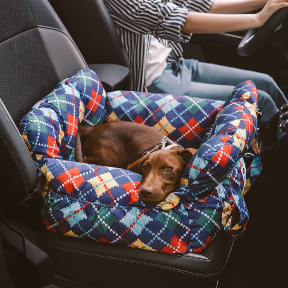 TravelBuddy Pet Booster | Comfortable Car Bed with Safety Features