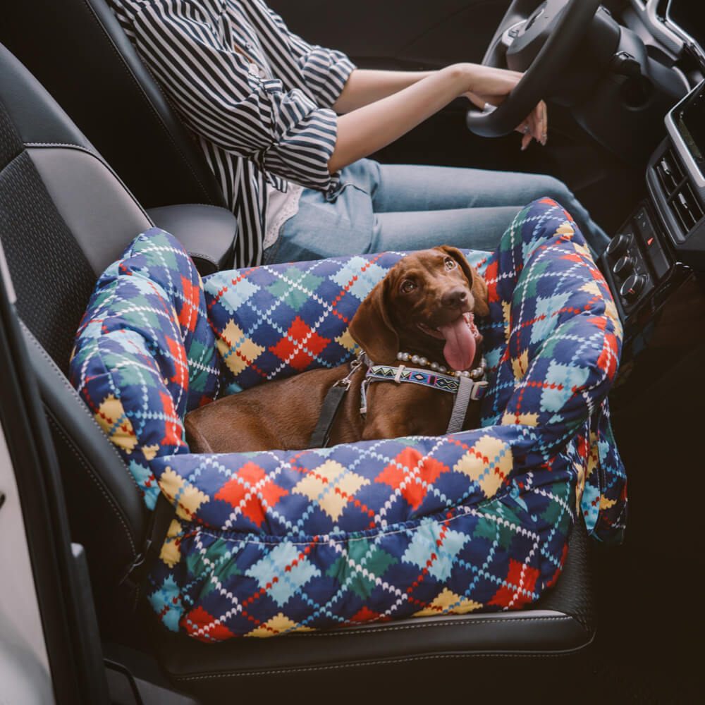 TravelBuddy Pet Booster | Comfortable Car Bed with Safety Features