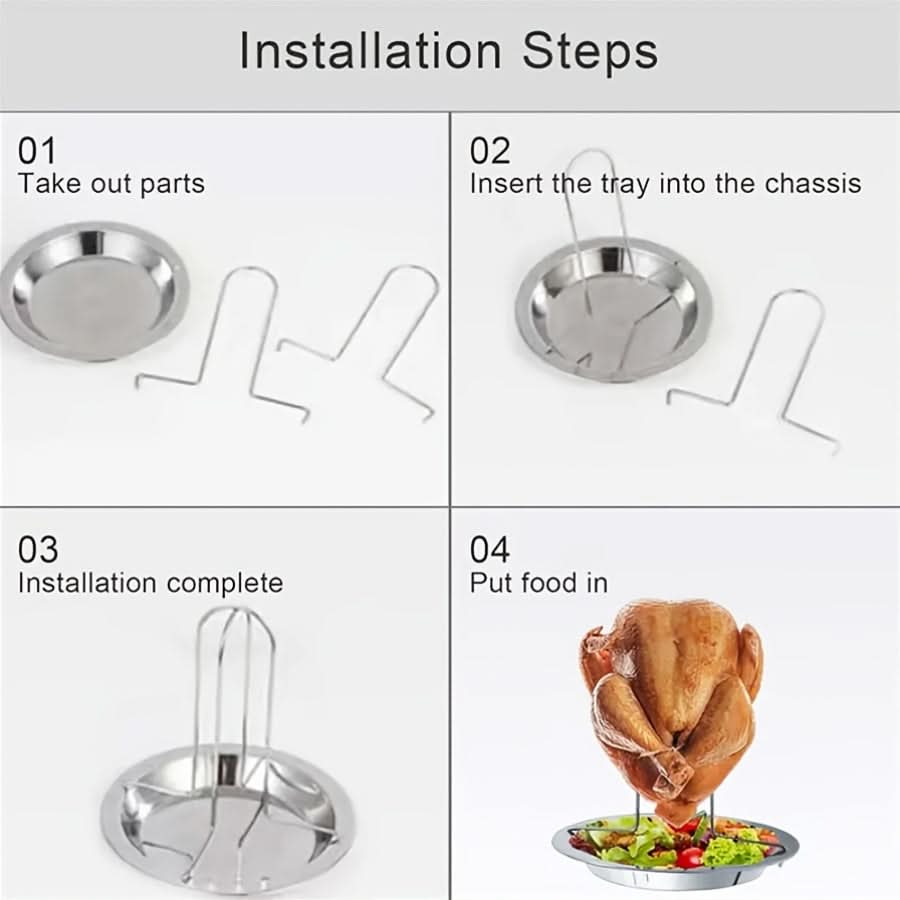 CrispMaster - Vertical Roasting Rack for Perfectly Juicy Chicken