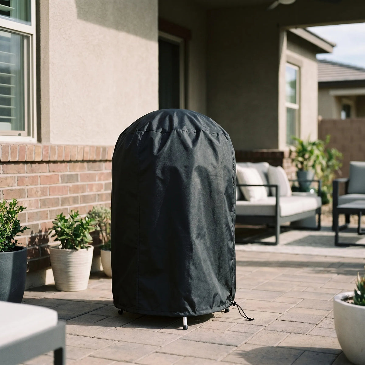Outdoor Grill Protector - Round Barbecue Cover