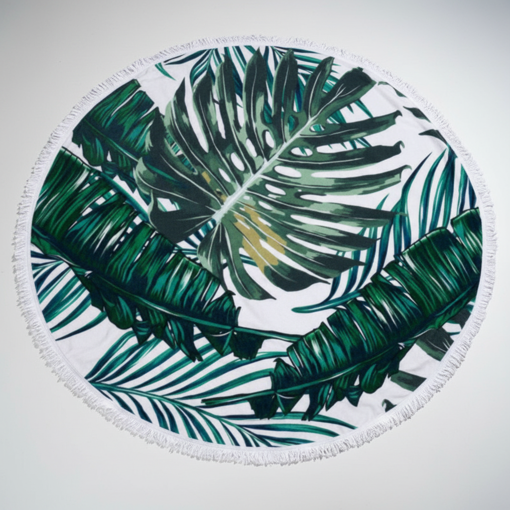 Sunny Round Beach Towel - Perfect for Summer Days