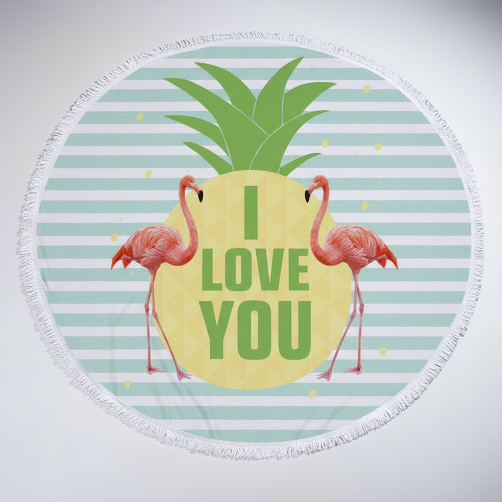 Sunny Round Beach Towel - Perfect for Summer Days