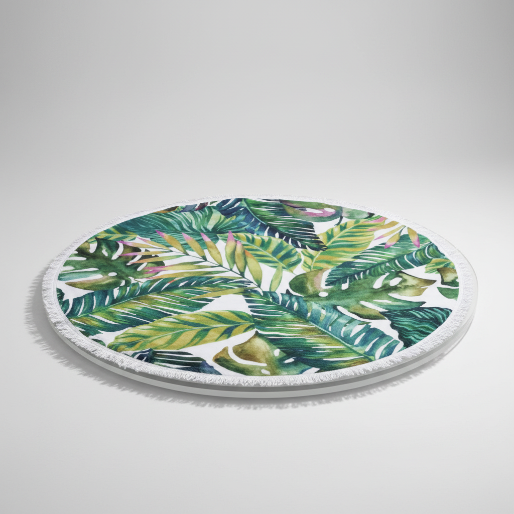 Sunny Round Beach Towel - Perfect for Summer Days