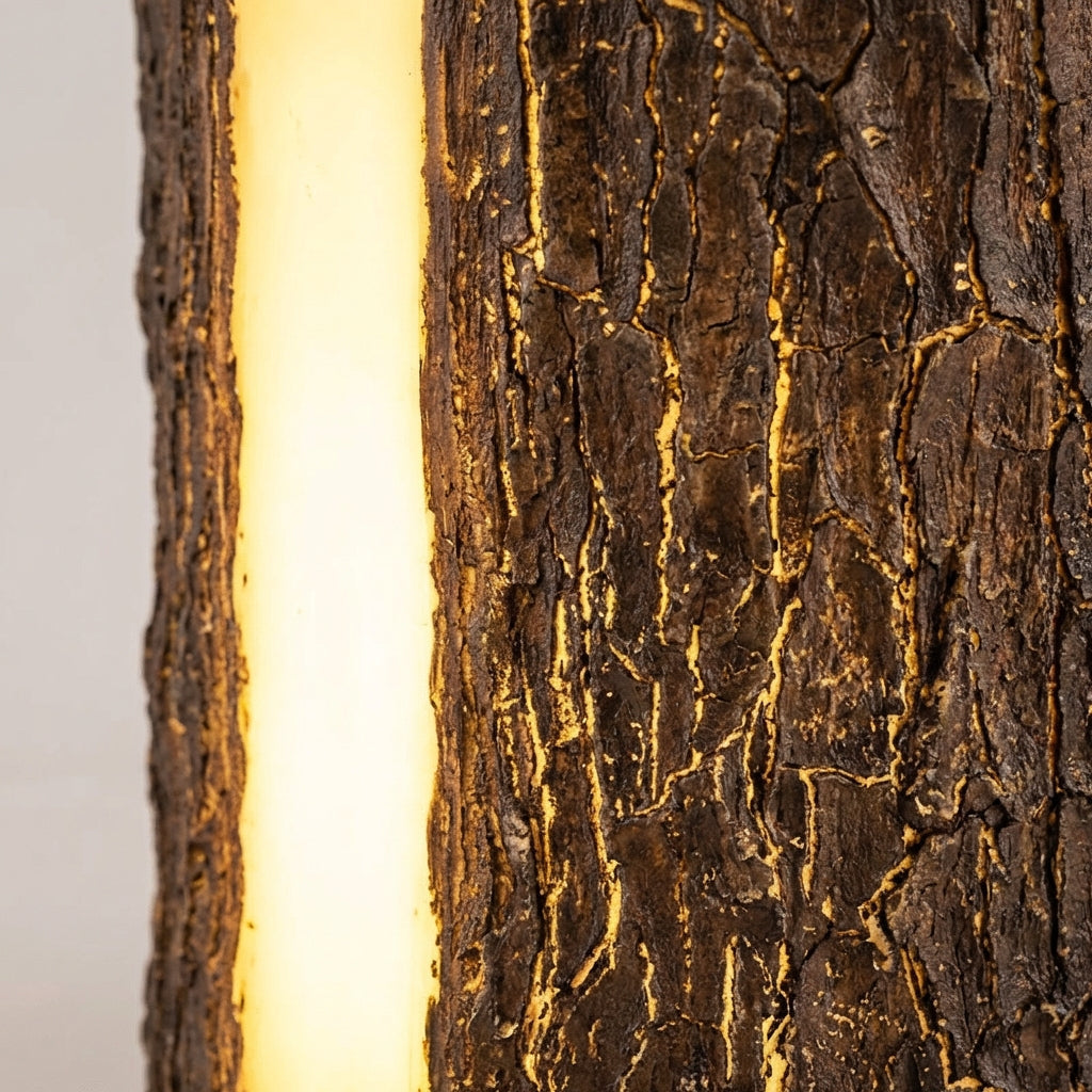 Natural Wood Garden Lamp | Soft LED Lighting for Your Outdoors