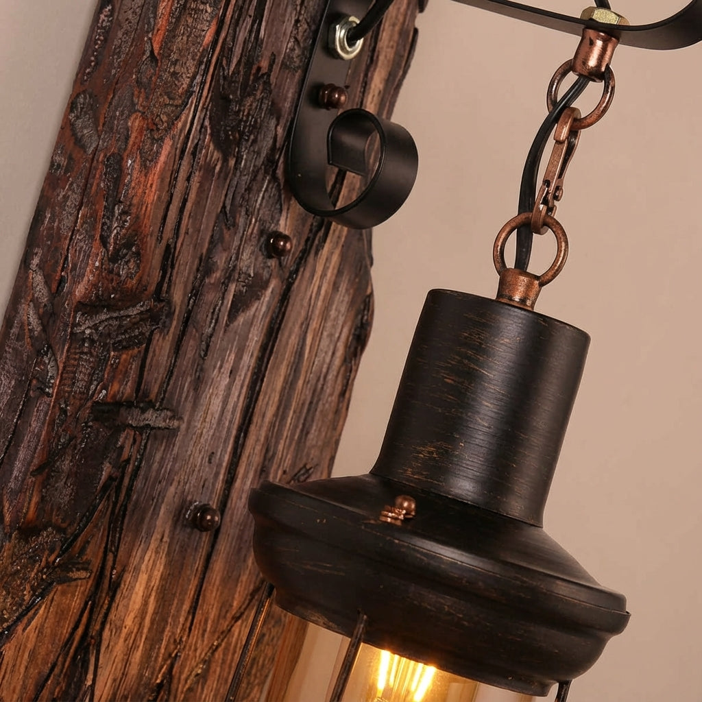 Ambient Light Fixture in Rustic Design