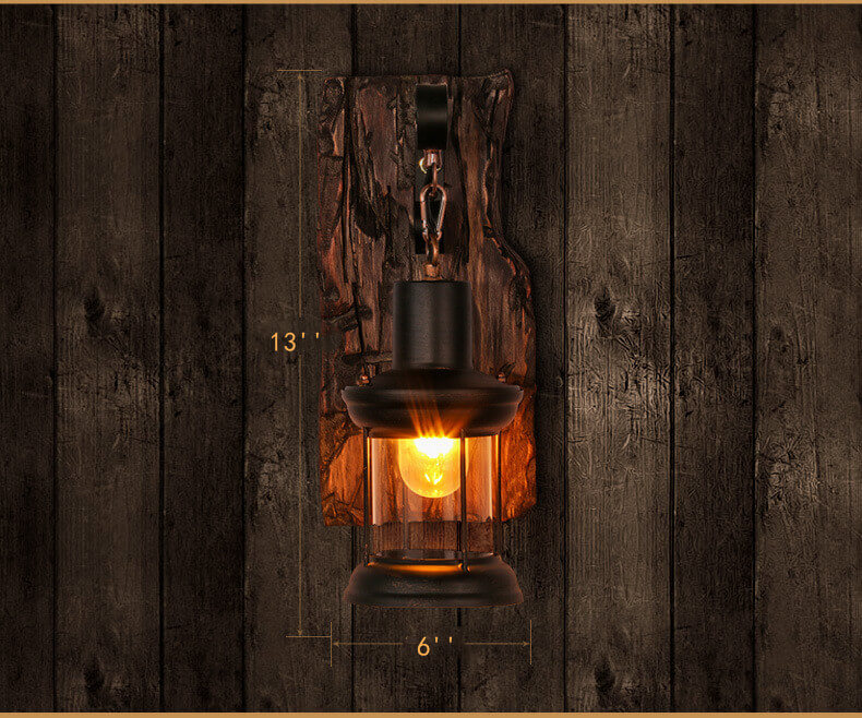 Ambient Light Fixture in Rustic Design