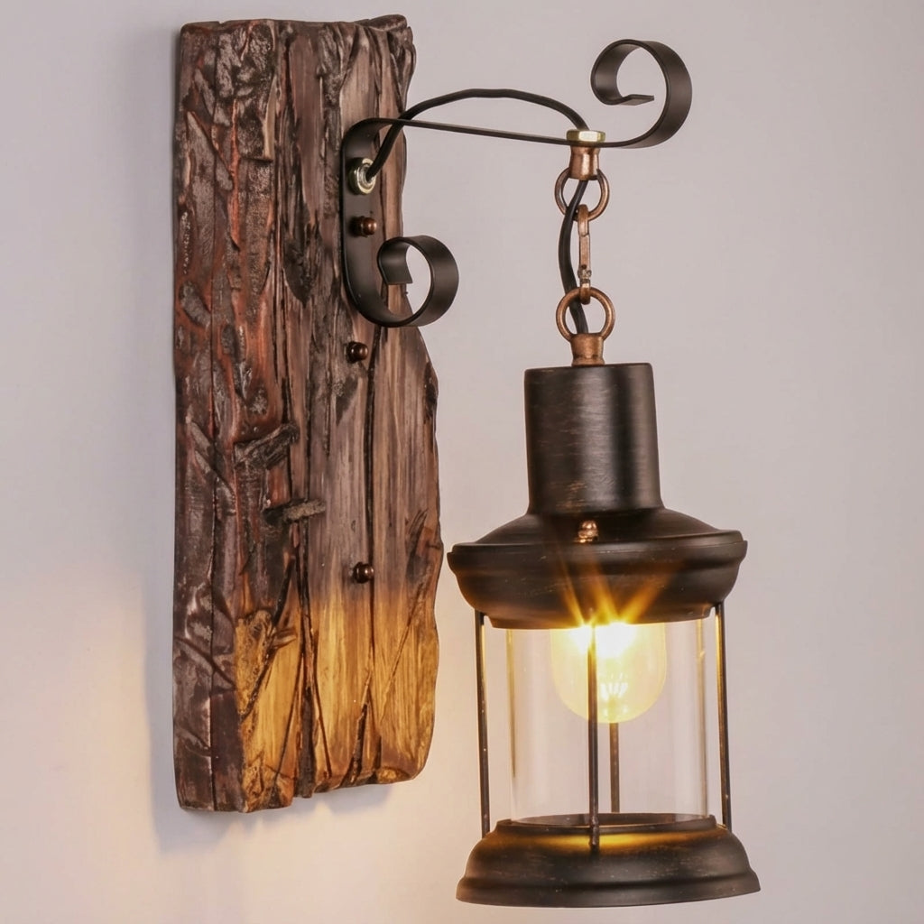 Ambient Light Fixture in Rustic Design