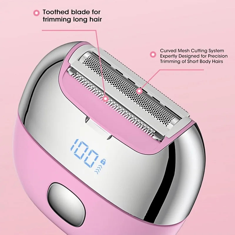 GlimmerGroom Women's Electric Trimmer – Versatile & Waterproof Hair Removal