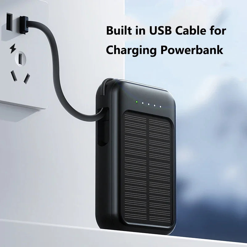 SolarMax 50000mAh Power Bank – Versatile Charger with LED Light & USB-C