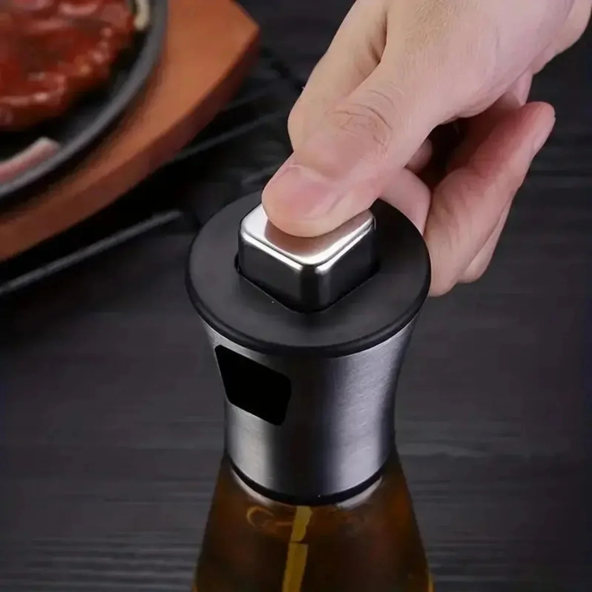 EcoMist Stainless Steel Oil Sprayer – Versatile Refillable Dispenser for Cooking