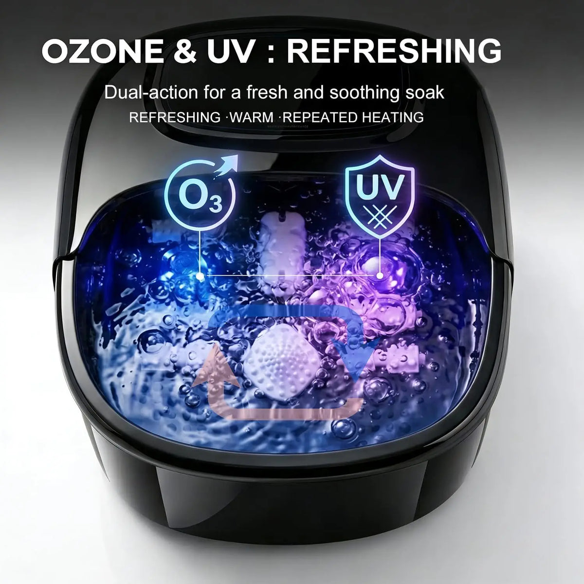 Soothing Bliss Electric Foot Spa with Heat & Ozone Control