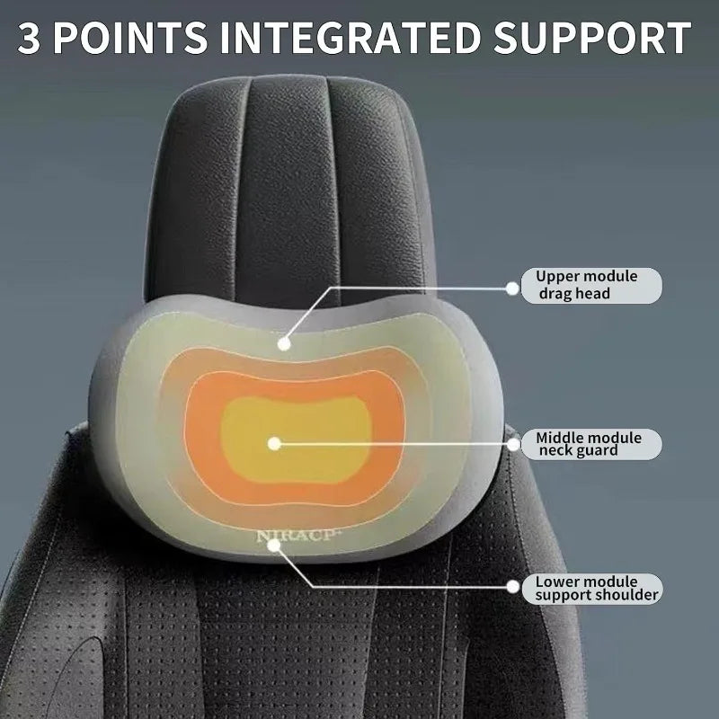 DriveEasy Neck and Lower Back Support Cushion – Ultimate Comfort for Your Car
