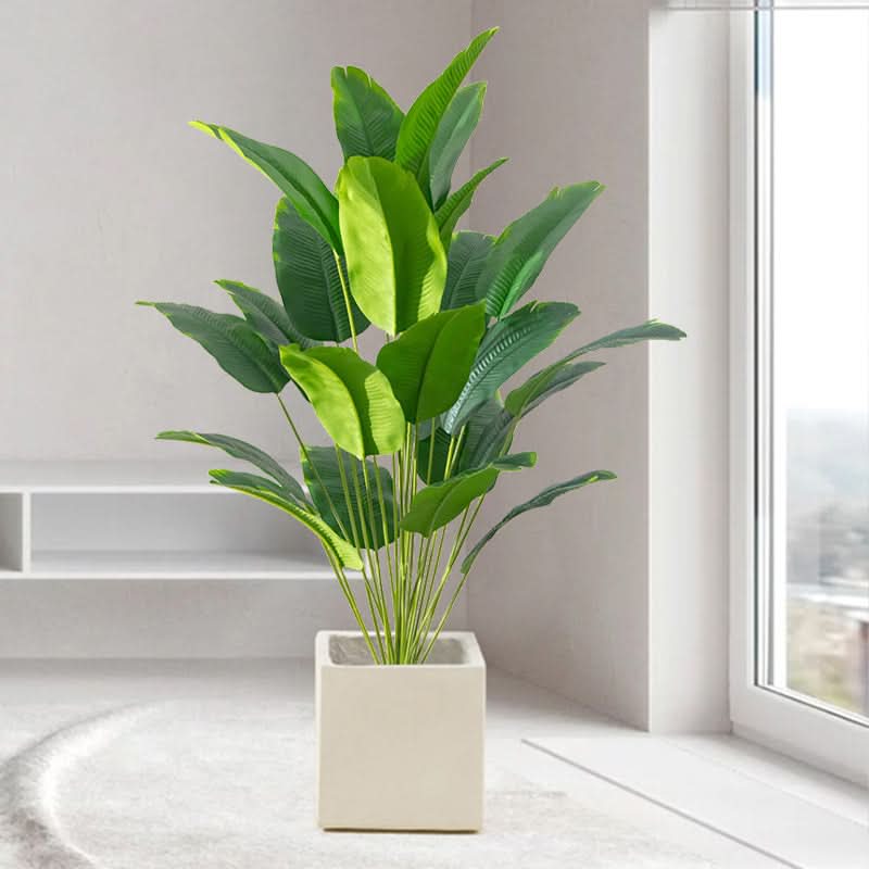Vibrant Faux Palm Tree for Effortless Home Elegance