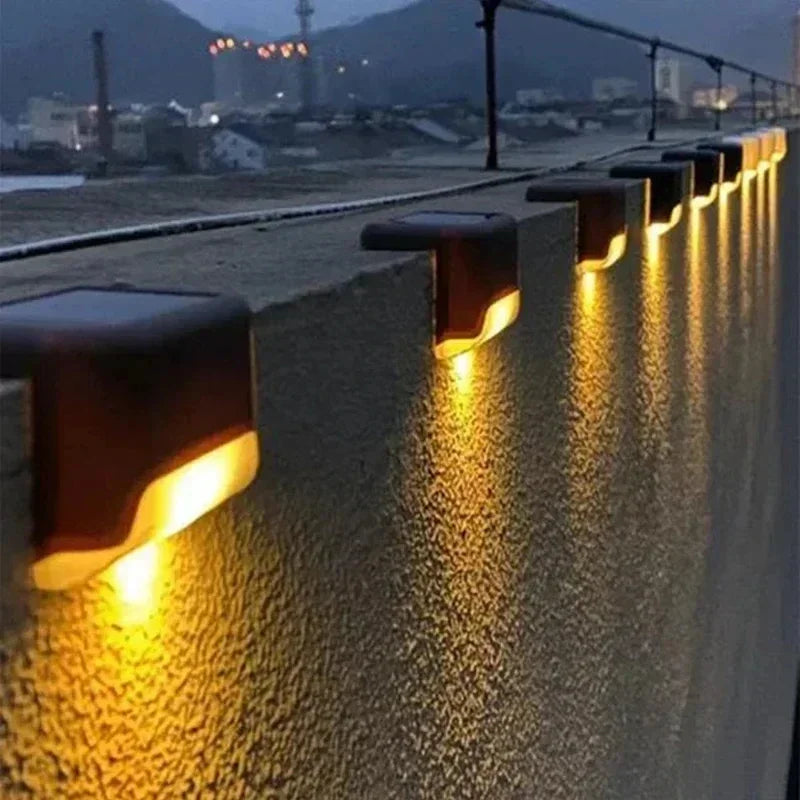 Illuminating Solar Step Lights Set – 8 Pack for Outdoor Safety