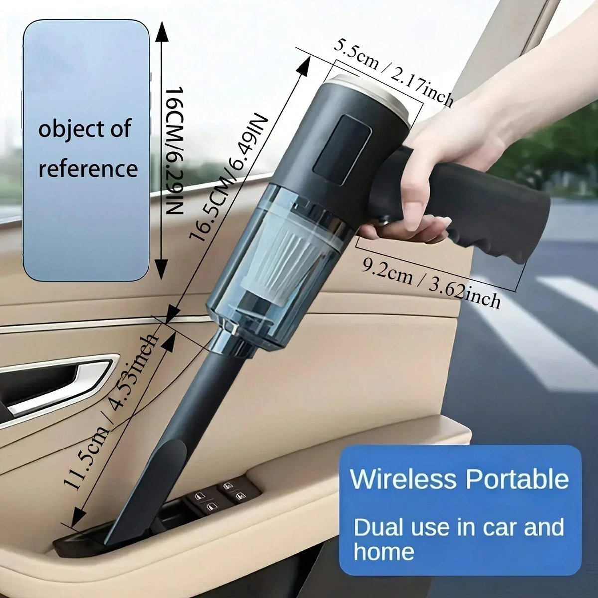 SwiftClean 120W Cordless Handheld Vacuum – Ultimate Portable Cleaner for Cars & Homes