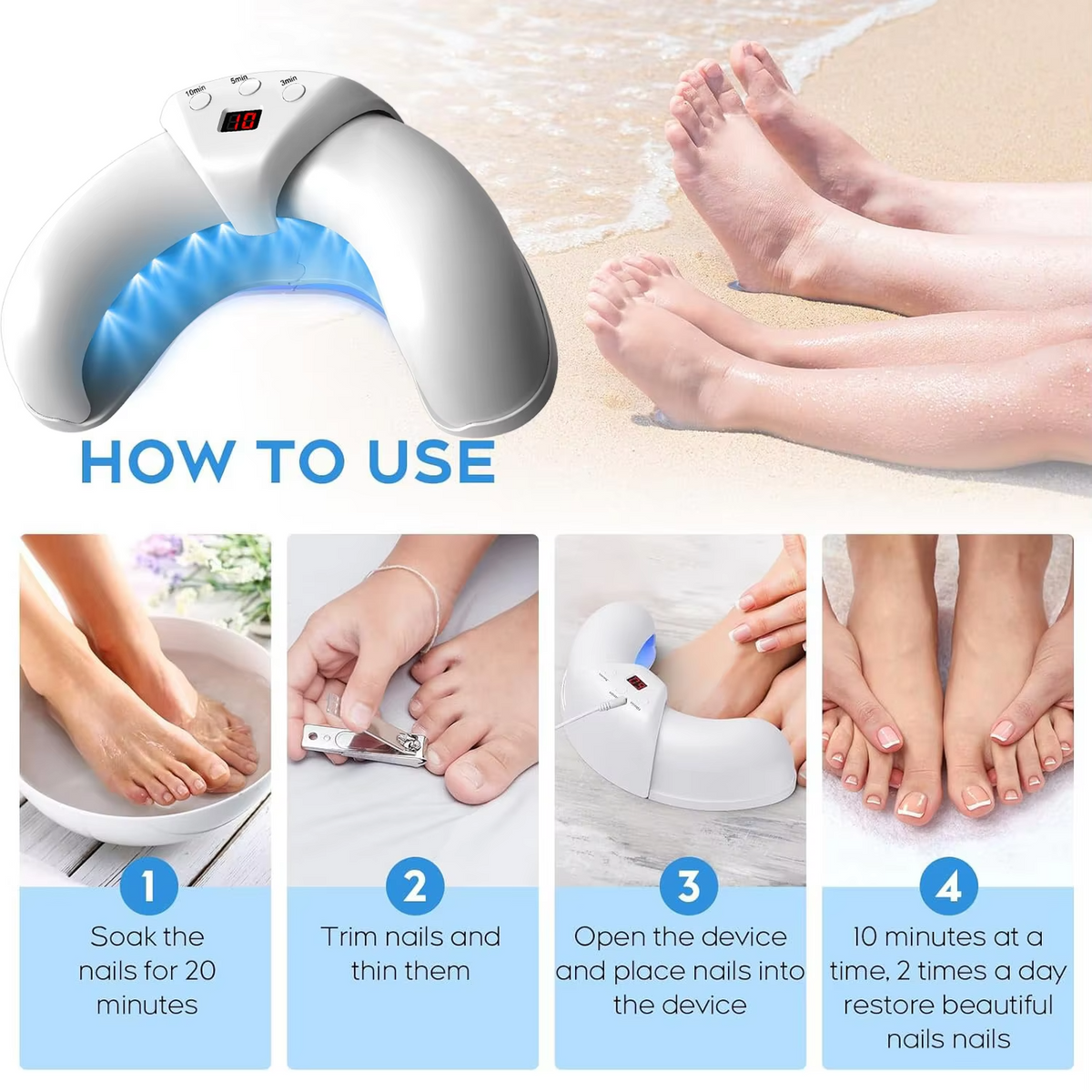 LumaNail Laser Grooming Tool – Advanced Nail Care Solution