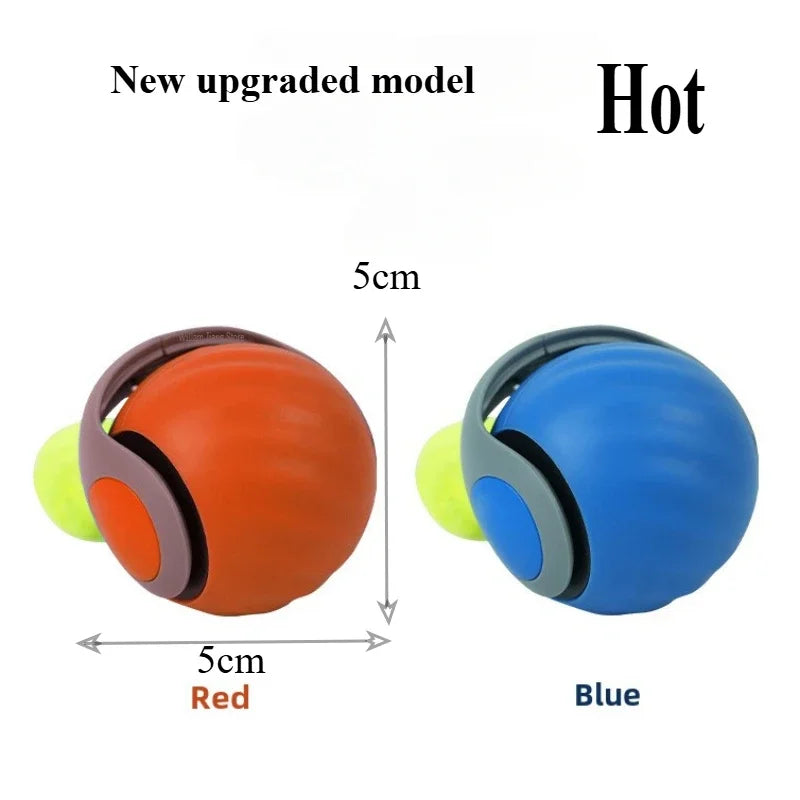 WhiskerChase Automatic Cat Play Ball | Engaging Feather Teaser Toy