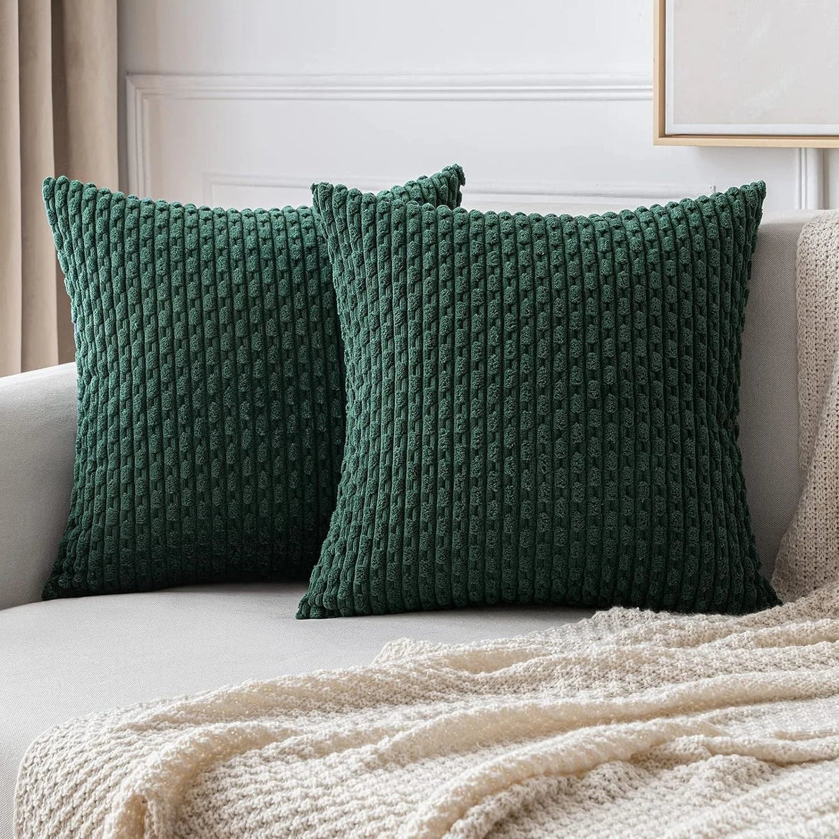 Bohemian Style Corduroy Pillow Covers