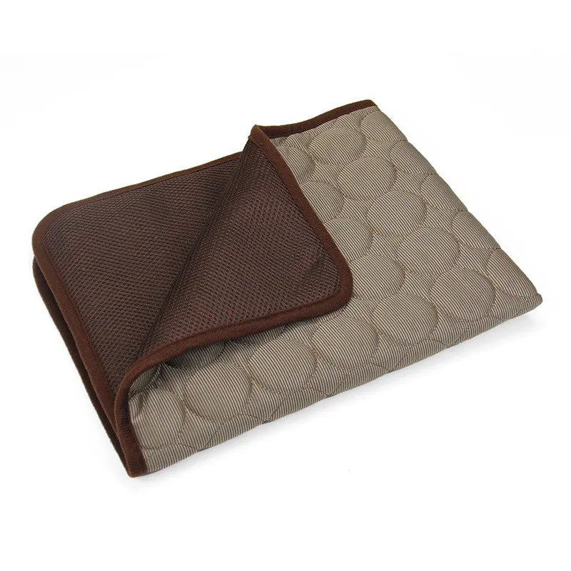ChillNest Pet Resting Mat – Soft Cotton Cooling Pad for Pets