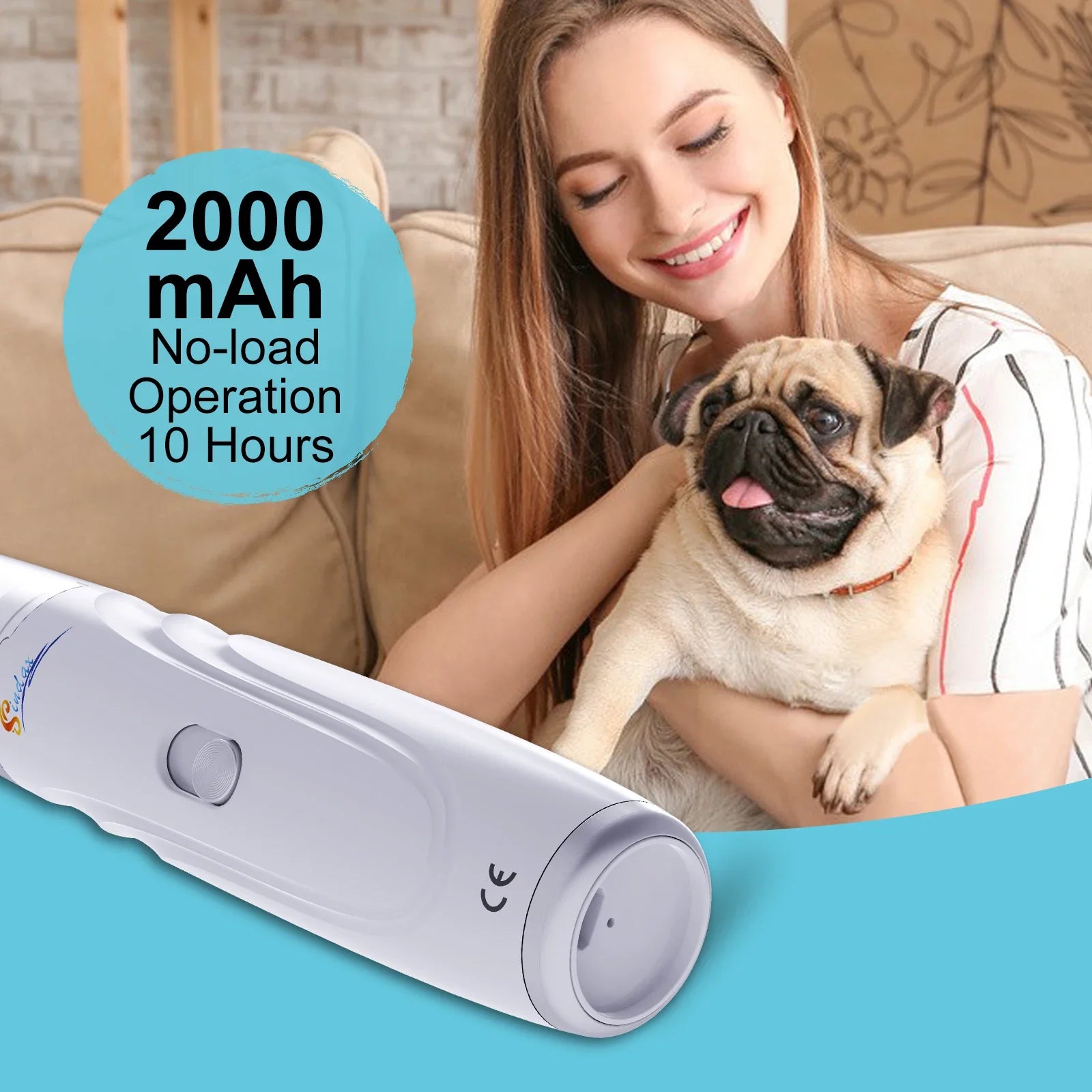 PawPerfect Nail Care Grinder – Rechargeable 2-Speed Pet Nail Trimmer