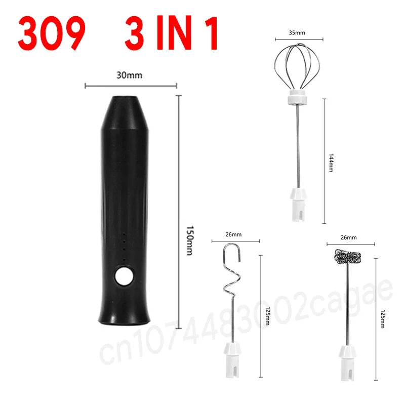BrewMaster Electric Milk Whisker | USB Rechargeable Frother for Beverages