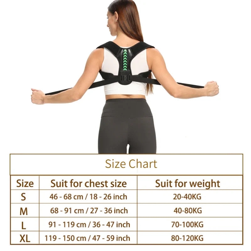 FlexiPosture Adjustable Support Brace – Comfortable Back Alignment for All
