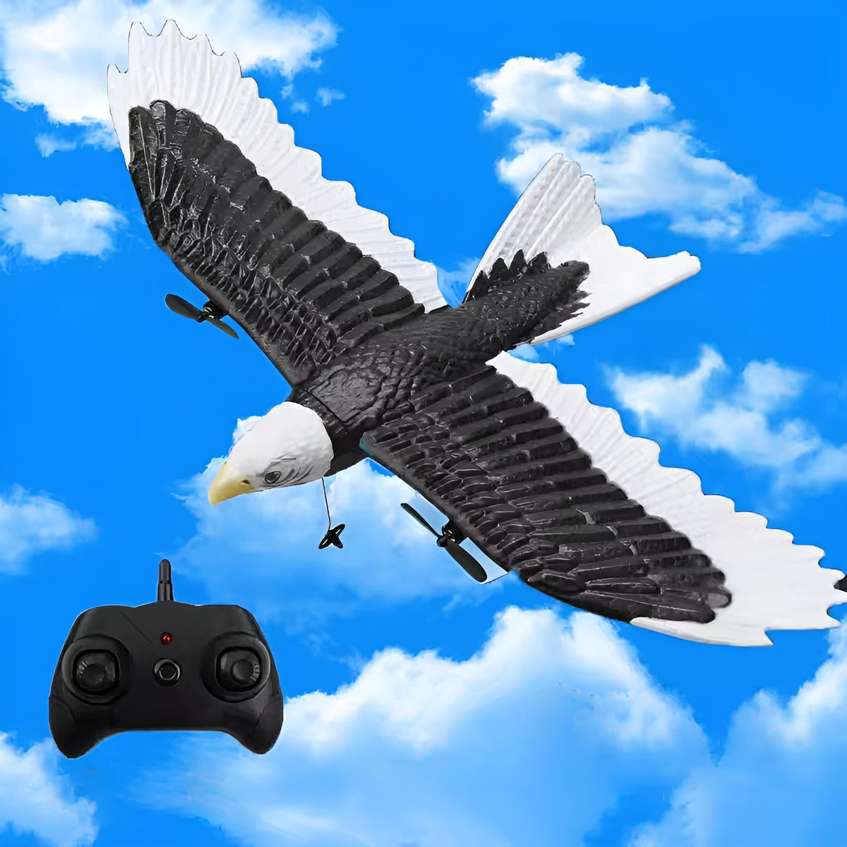 Remote-Controlled Eagle Drone with Gyroscopic Stability