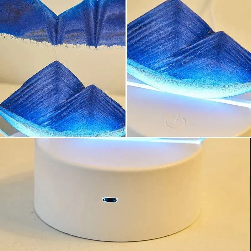 Sandsation – 3D Hourglass Light with Fluid Sand Movement