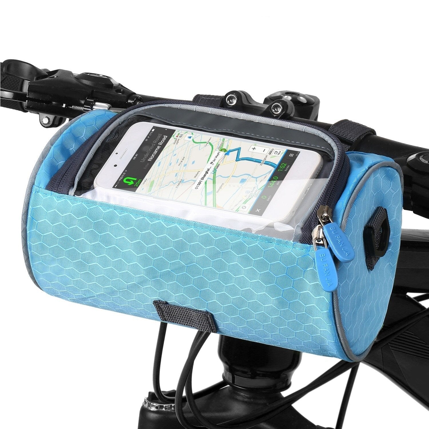 Smart Cycling Pouch with Touchscreen Access