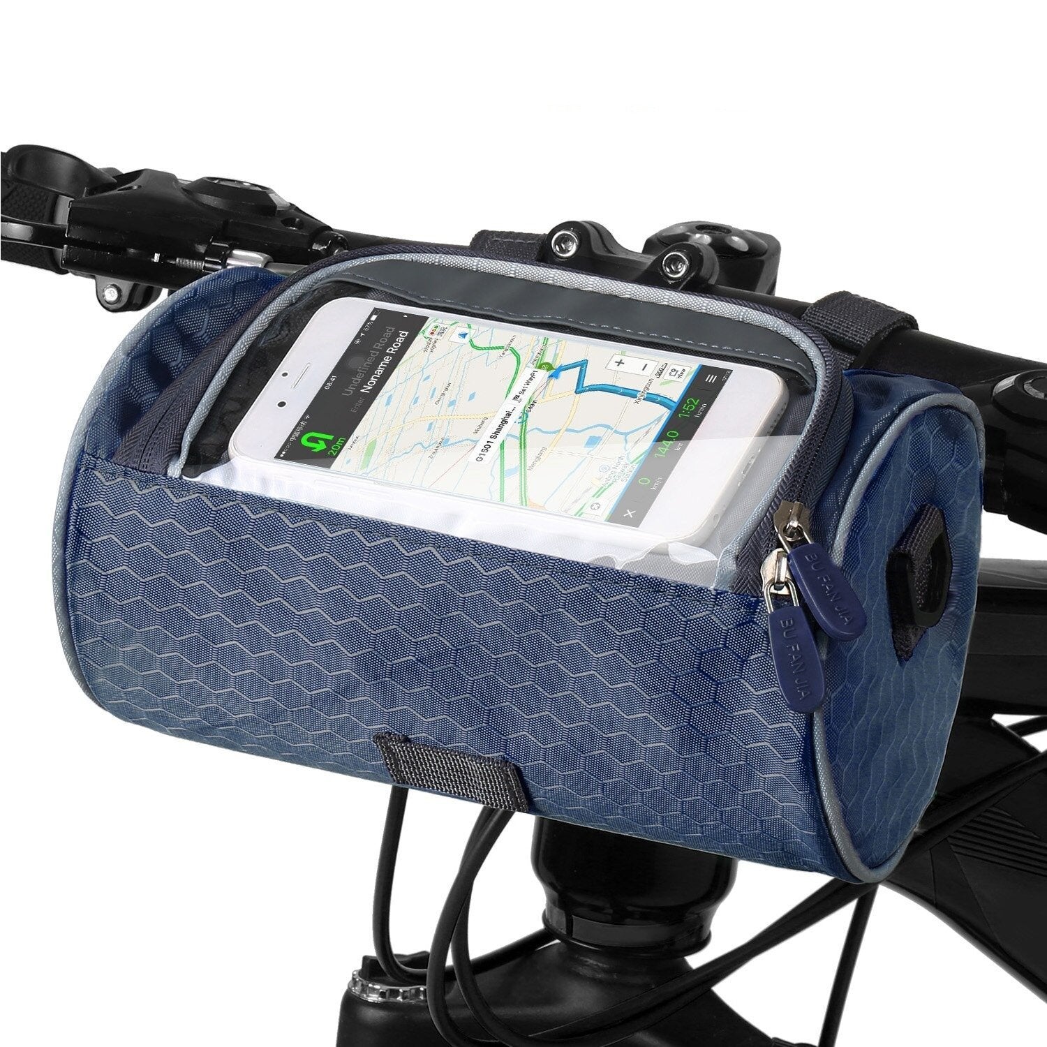 Smart Cycling Pouch with Touchscreen Access