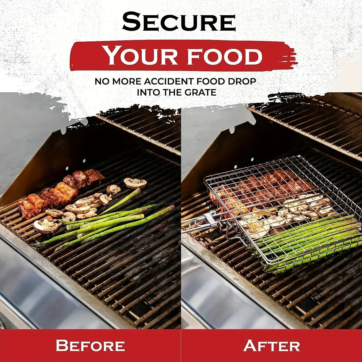 GrillMaster Pro Basket – Collapsible Non-Stick Grilling Solution for All Foods