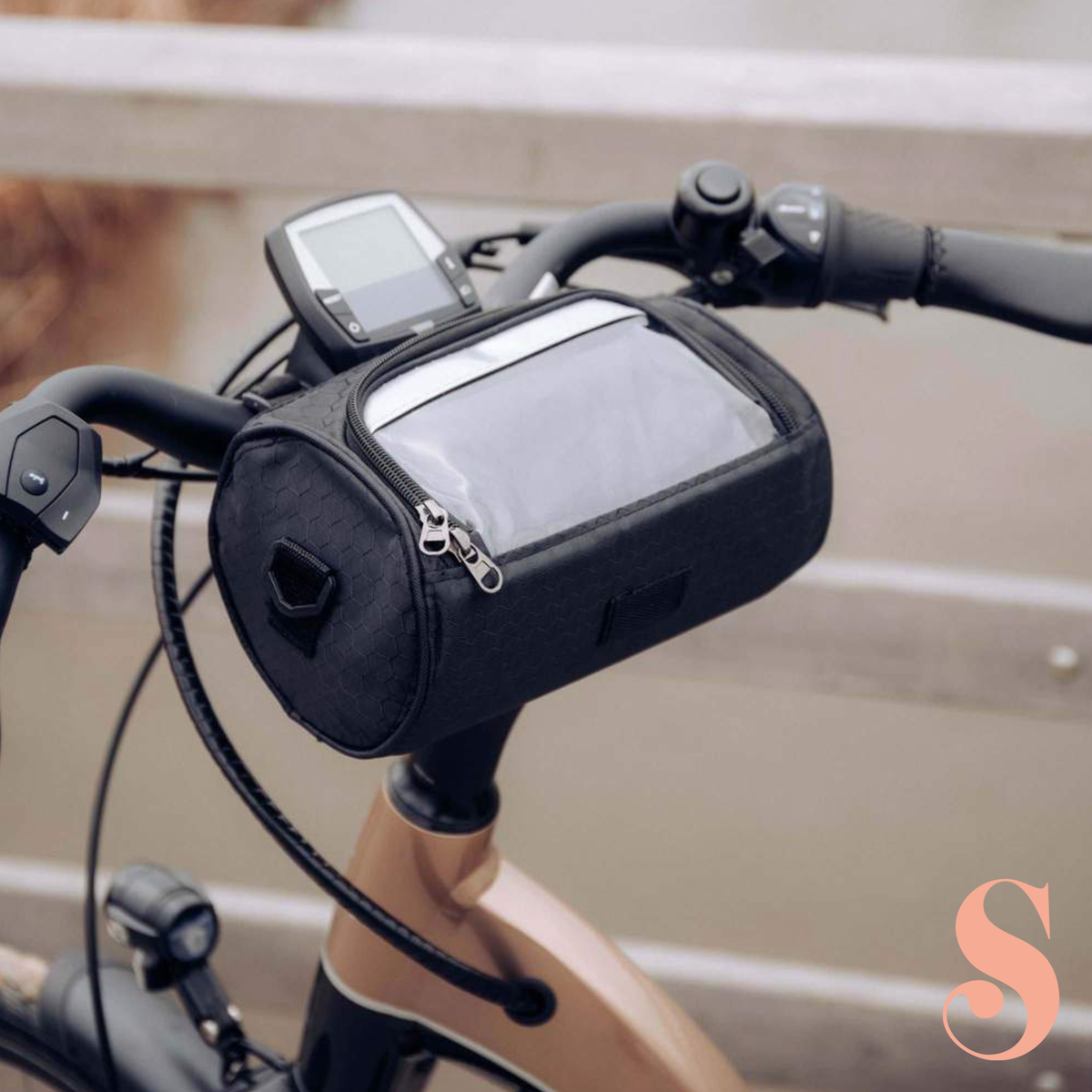 Smart Cycling Pouch with Touchscreen Access